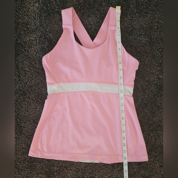 Lululemon pink cross racer back tank top size 4 - Picture 7 of 9